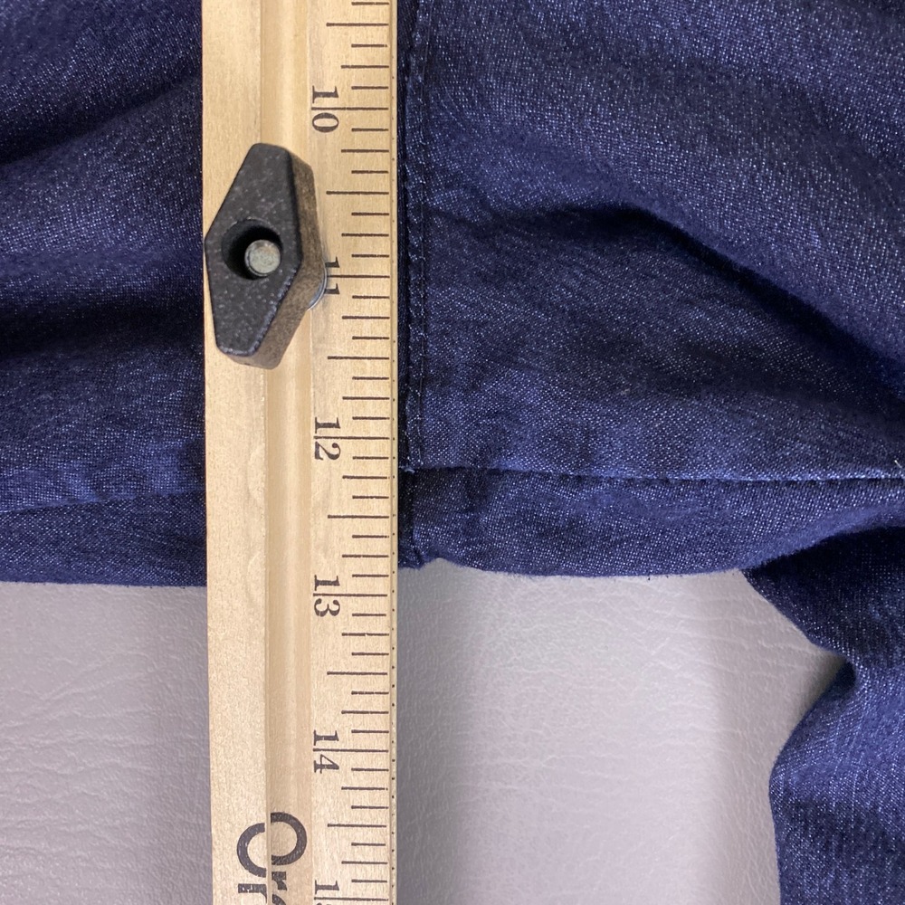 Lee Womens Relaxed Fit Straight Leg Jeans Size 16 Long Dark Wash Blue Denim Y2K - Picture 7 of 11